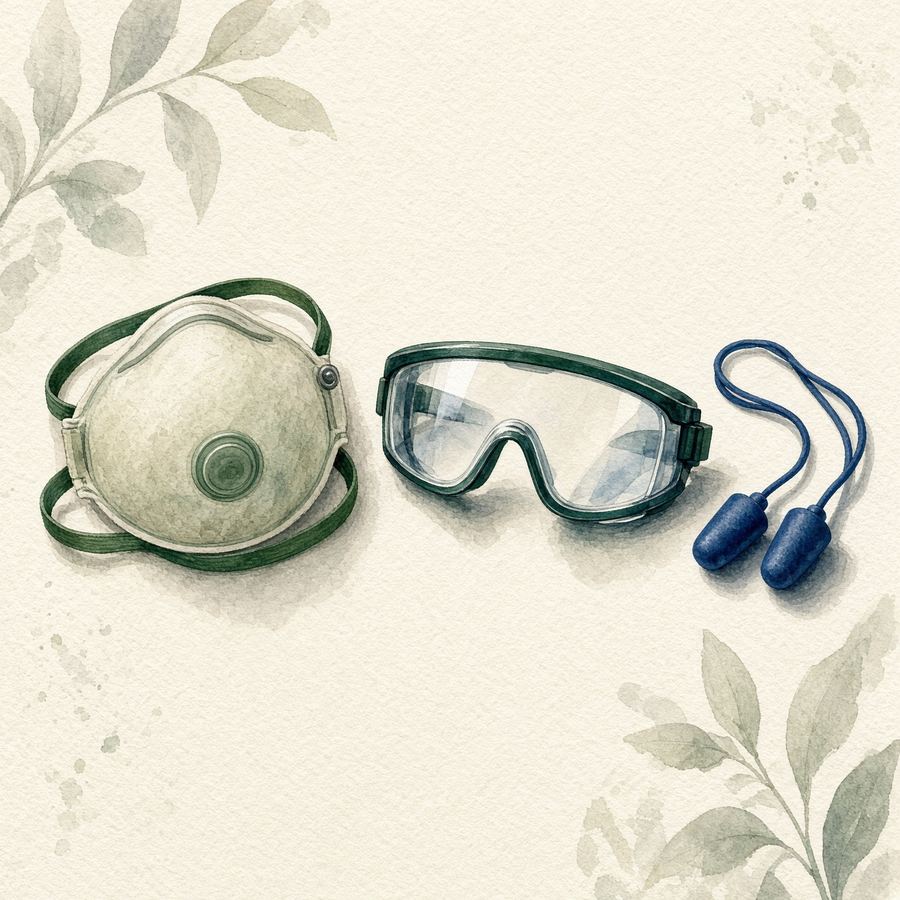 Desenho de equipamento de proteção